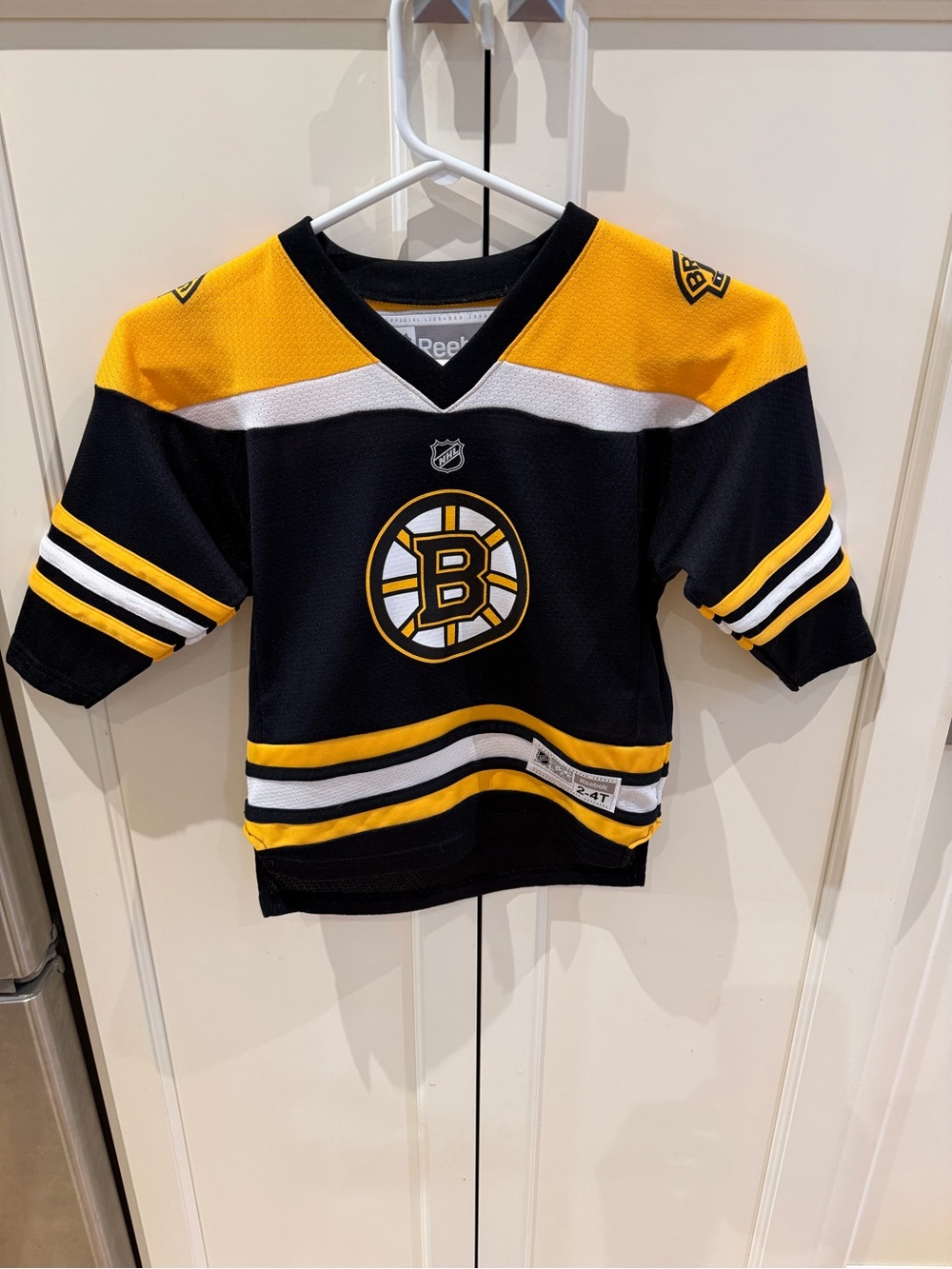 Reebok 2-4t Boston Bruins Kids Black & Yellow Hockey Jersey